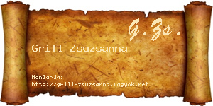 Grill Zsuzsanna névjegykártya