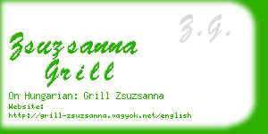 zsuzsanna grill business card